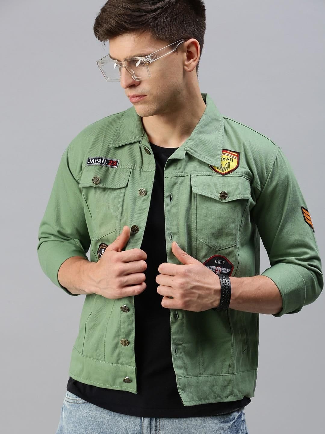 VOXATI Spread Collar Denim Jacket - view 1