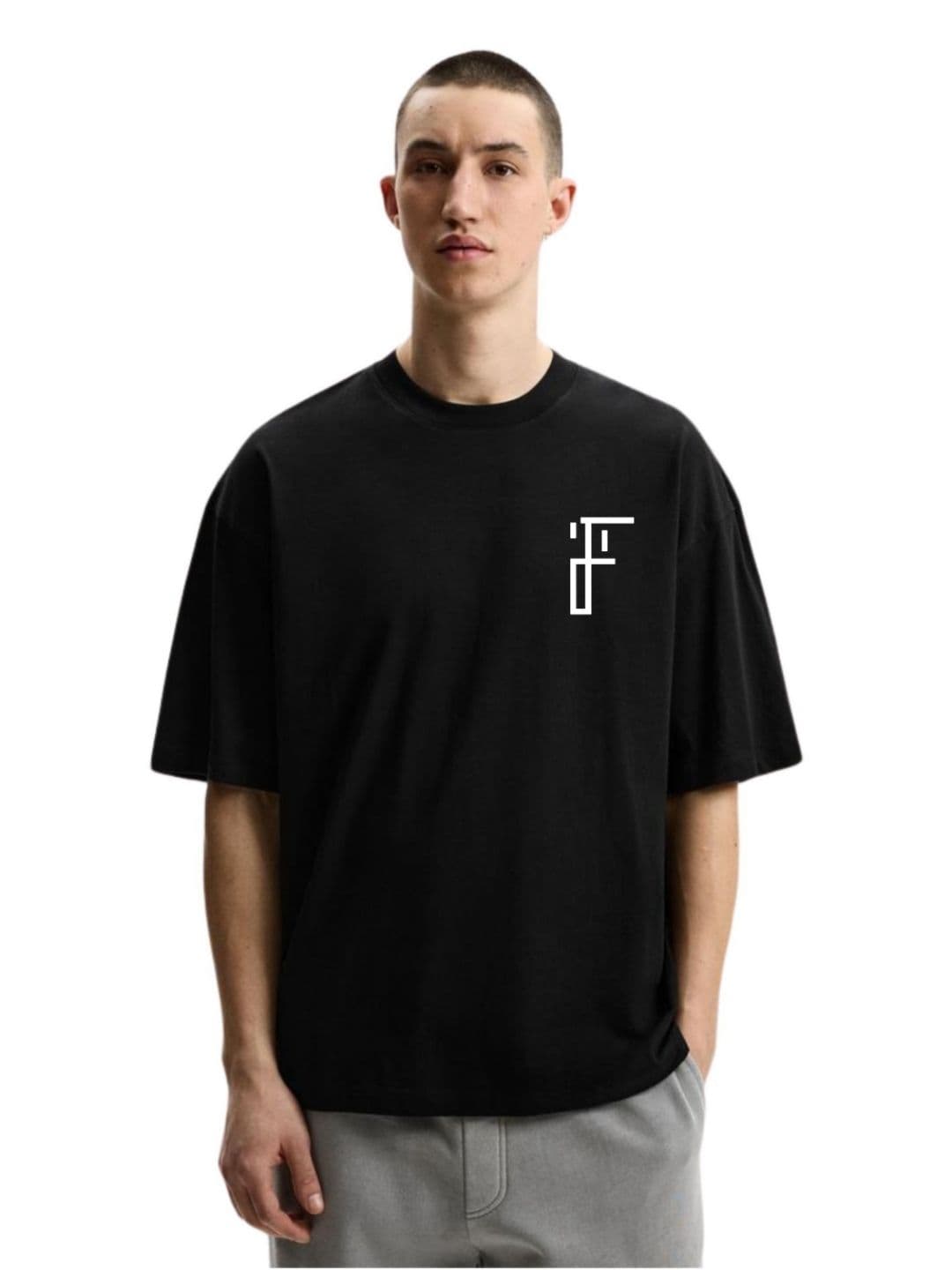 Fashnobic Men Graphic Printed Round Neck Cotton Oversized T-shirt - view 1