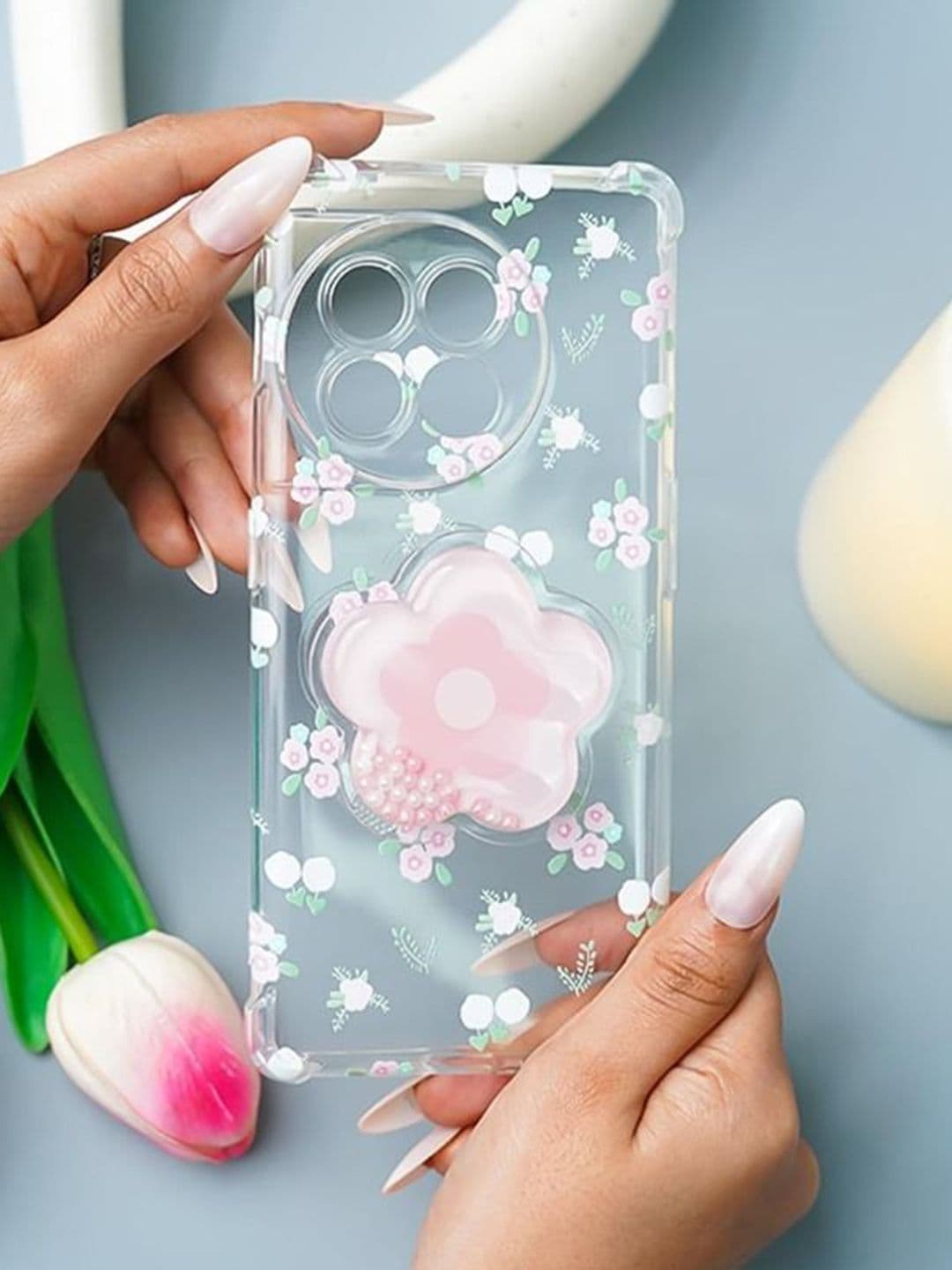 PEEPERLY Floral Printed OnePlus 11R 5G Back Case Mobile Accessories - view 1