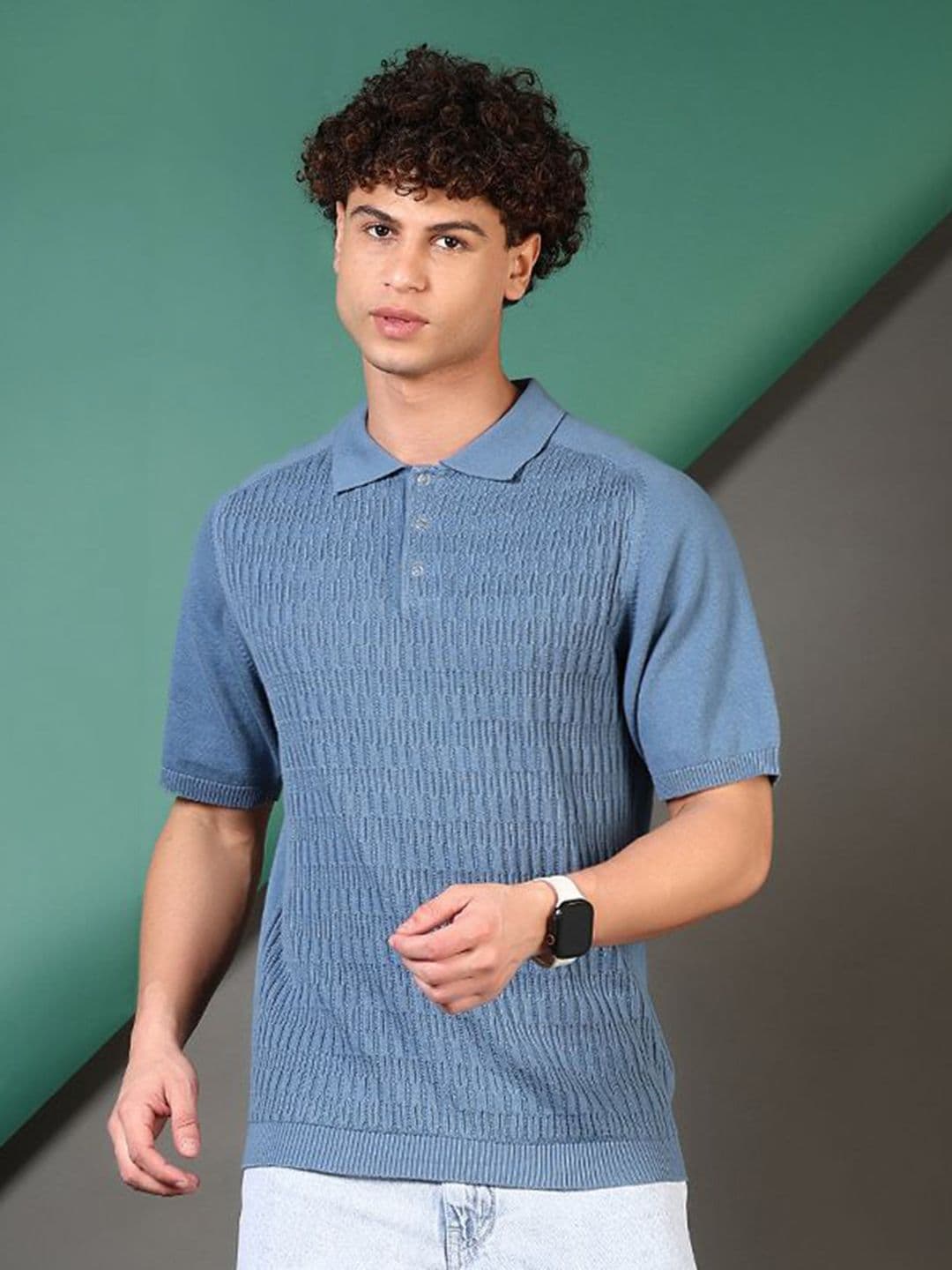 LIMEROAD Men Polo Collar Pockets T-shirt - view 1