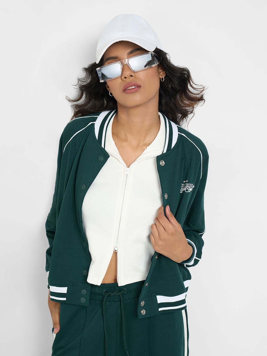 Ajile by Pantaloons Women Cotton Bomber Jacket - view 1