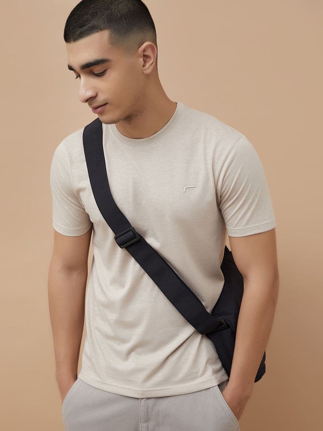 Fame Forever by Lifestyle Round Neck Cotton Regular Fit T-Shirt - view 1