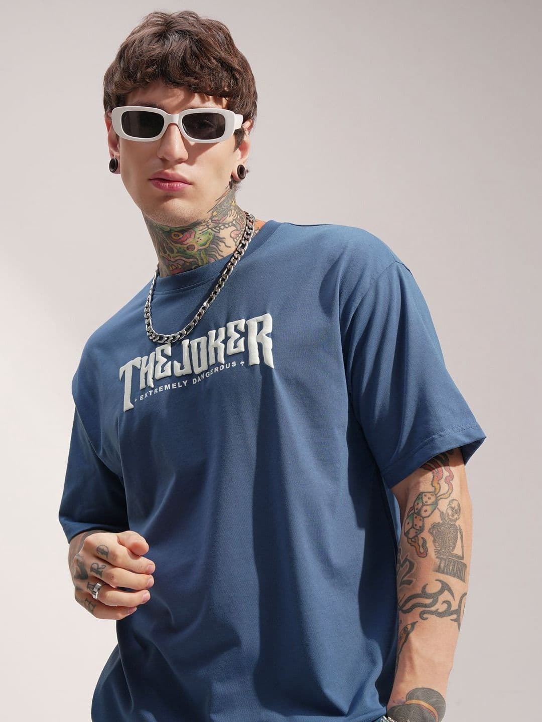 HIGHLANDER Men Joker Typography Printed Round Neck Relaxed Fit T-shirt - view 1