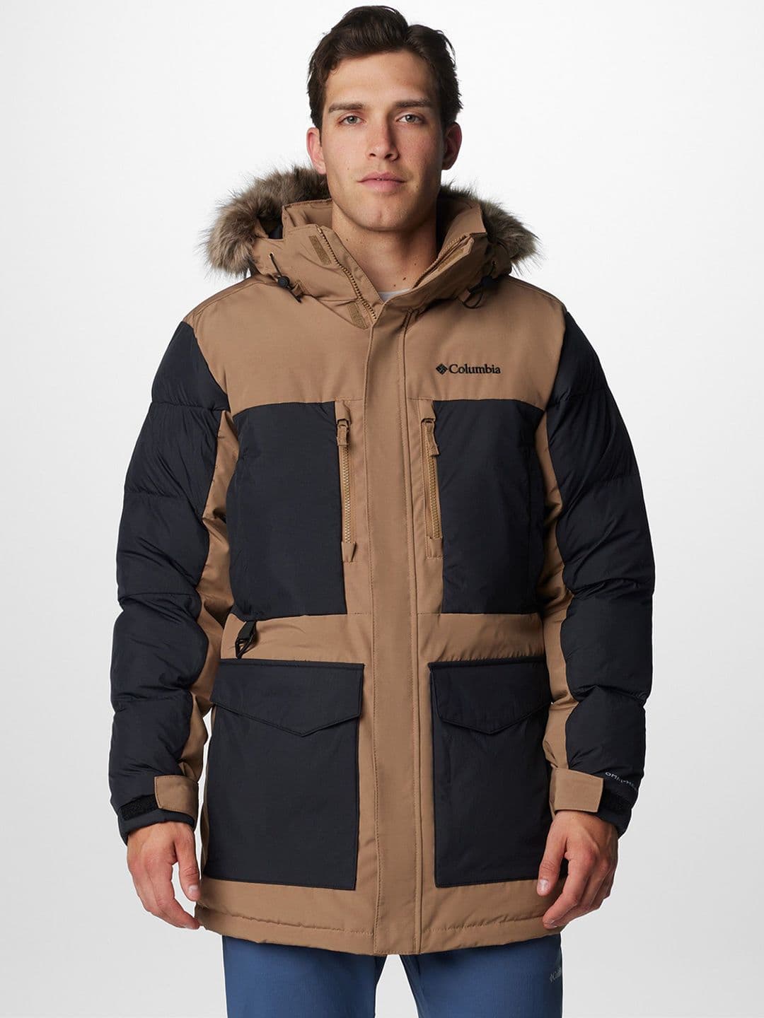 Columbia Men Hooded Colourblocked Lightweight Marquam Peak Fusion II Parka - view 1