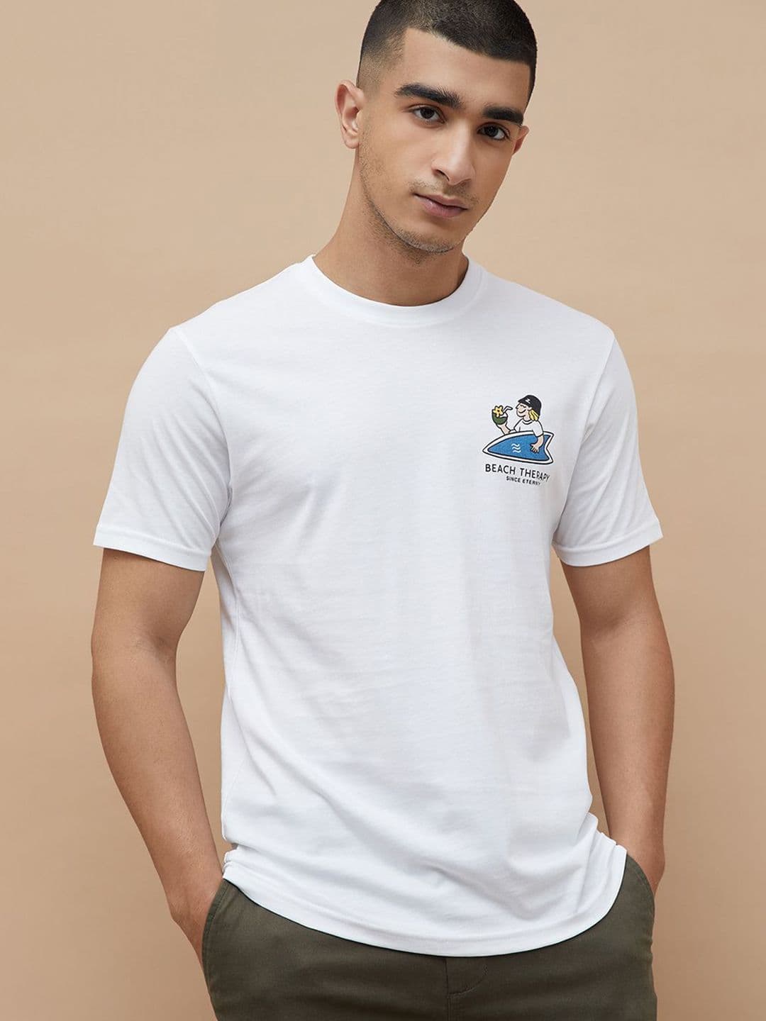 Fame Forever by Lifestyle Graphic Printed Round Neck Cotton Regular Fit T-Shirt - view 1