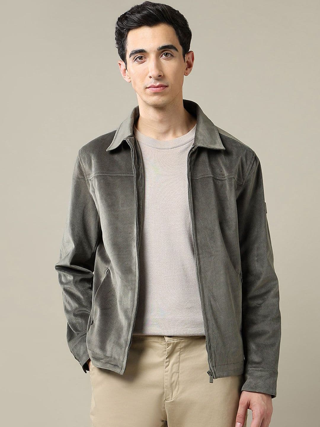 Arrow Spread Collar Bomber Jacket - view 1