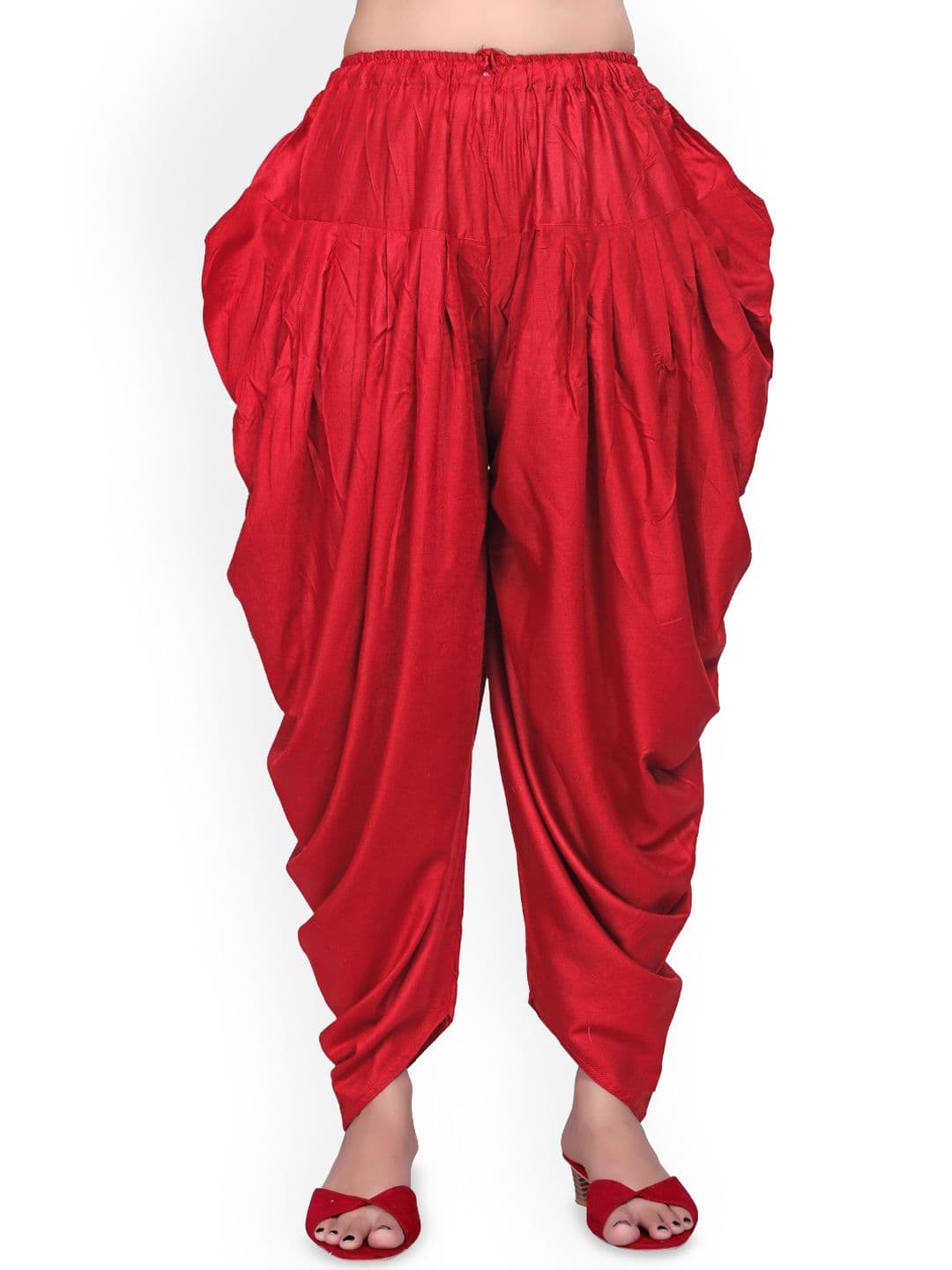 SS Sanket Synthetics Women Pure Satin Mid-Rise Loose Fit Salwar - view 1