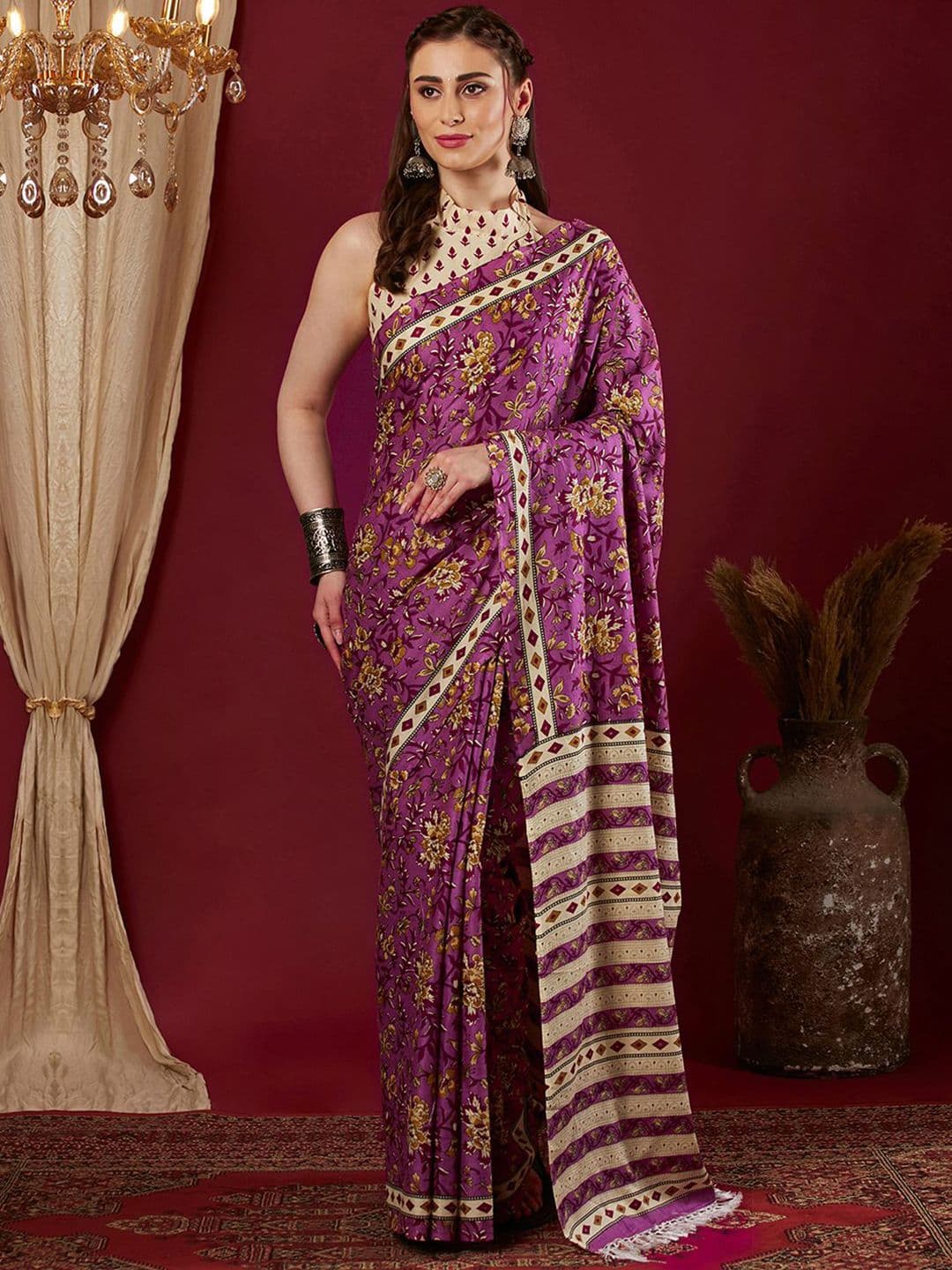 Mitera Floral Saree - view 1