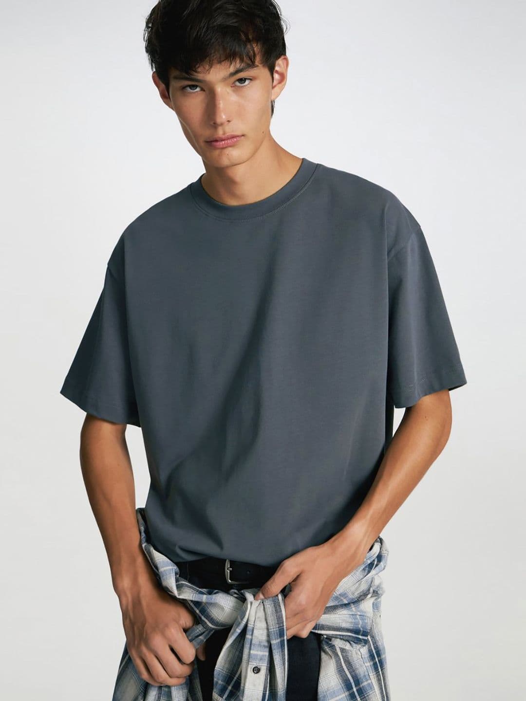 MISCHIEF MONKEY Pure Cotton Drop-Shoulder Sleeves Oversized T-shirt - view 1