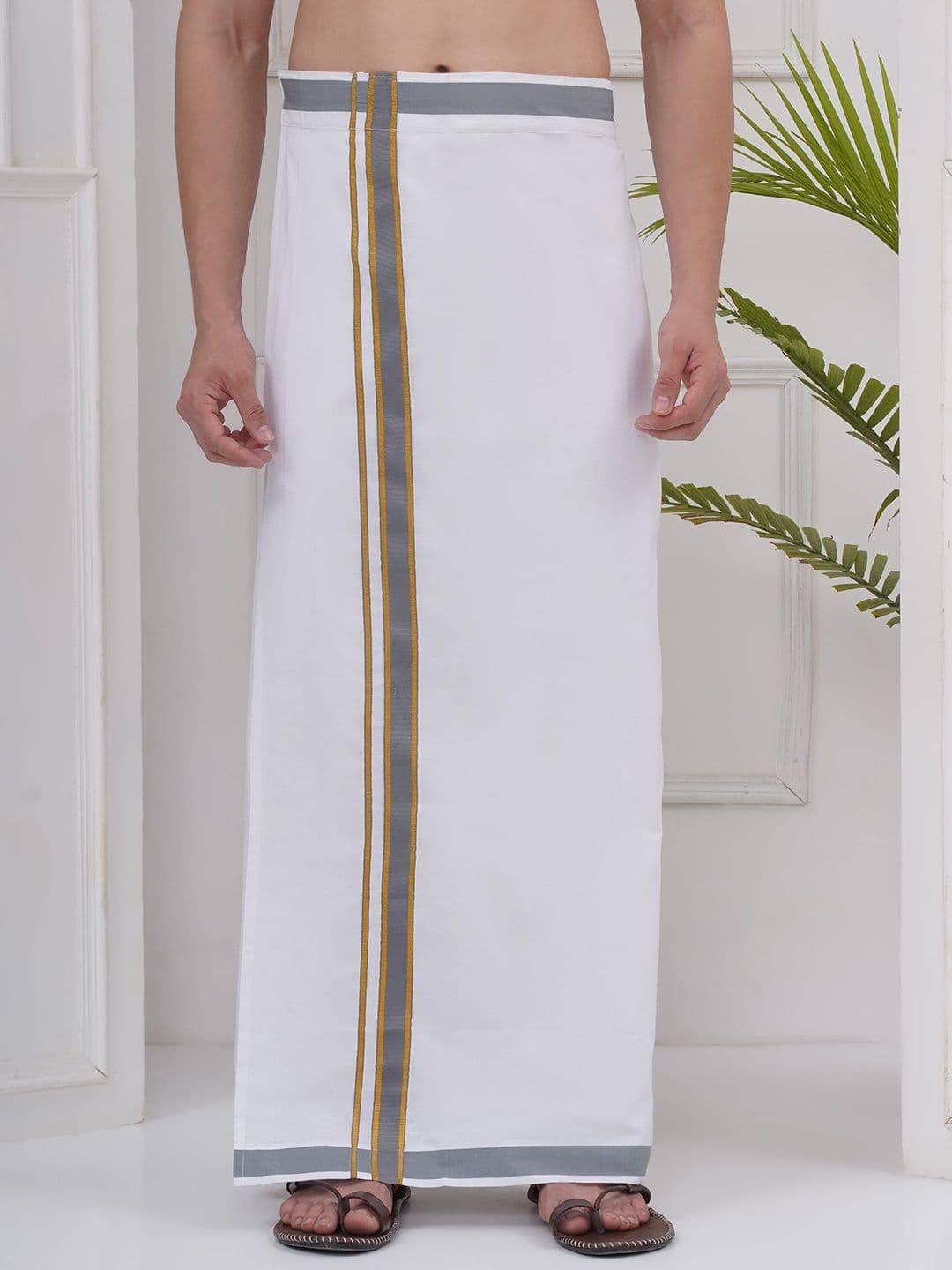 Sethukrishna Mens Readymade Cotton Dhoti - view 1