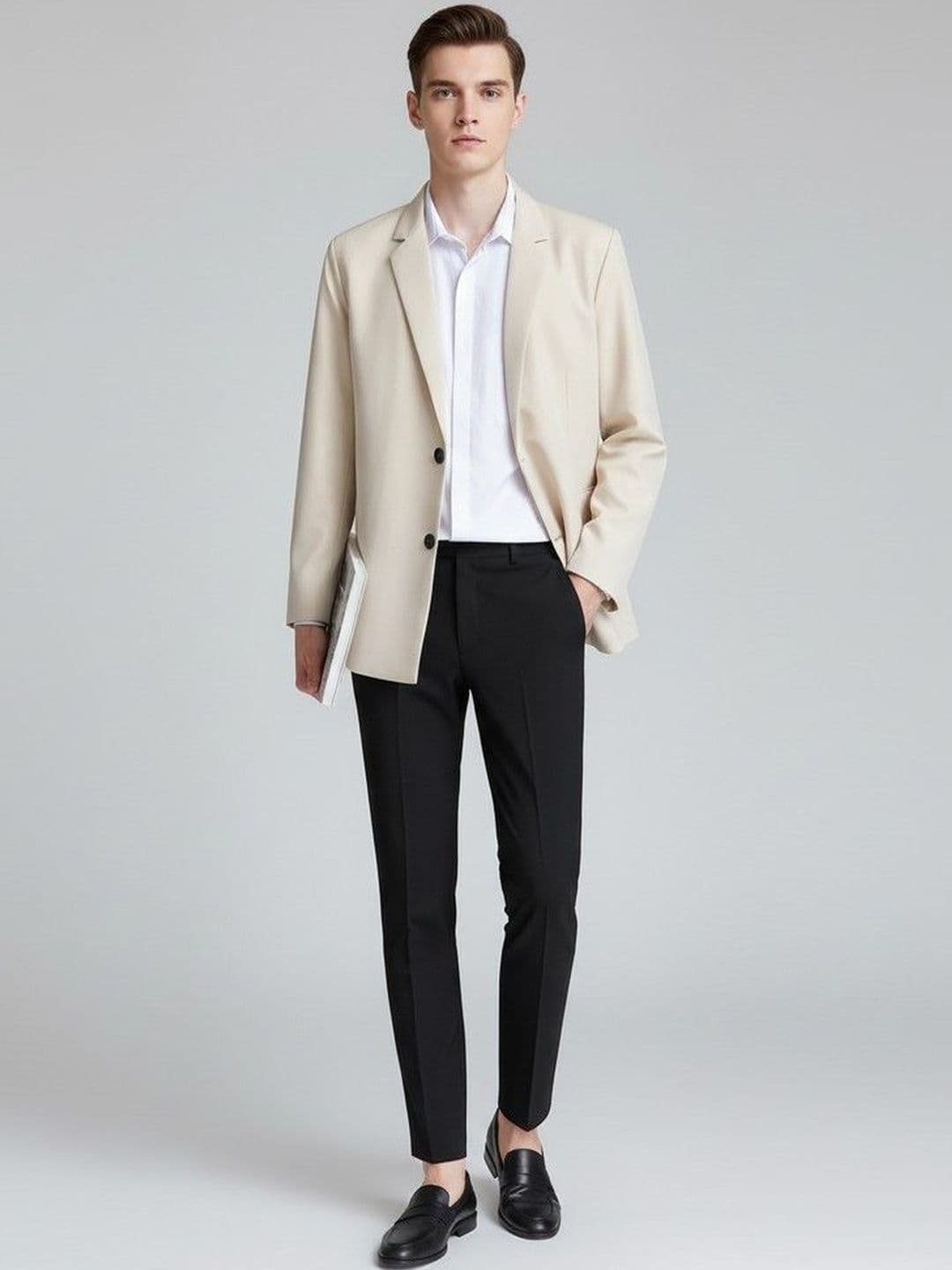 Mast & Harbour Notched Lapel Single-Breasted Formal Blazer - view 1