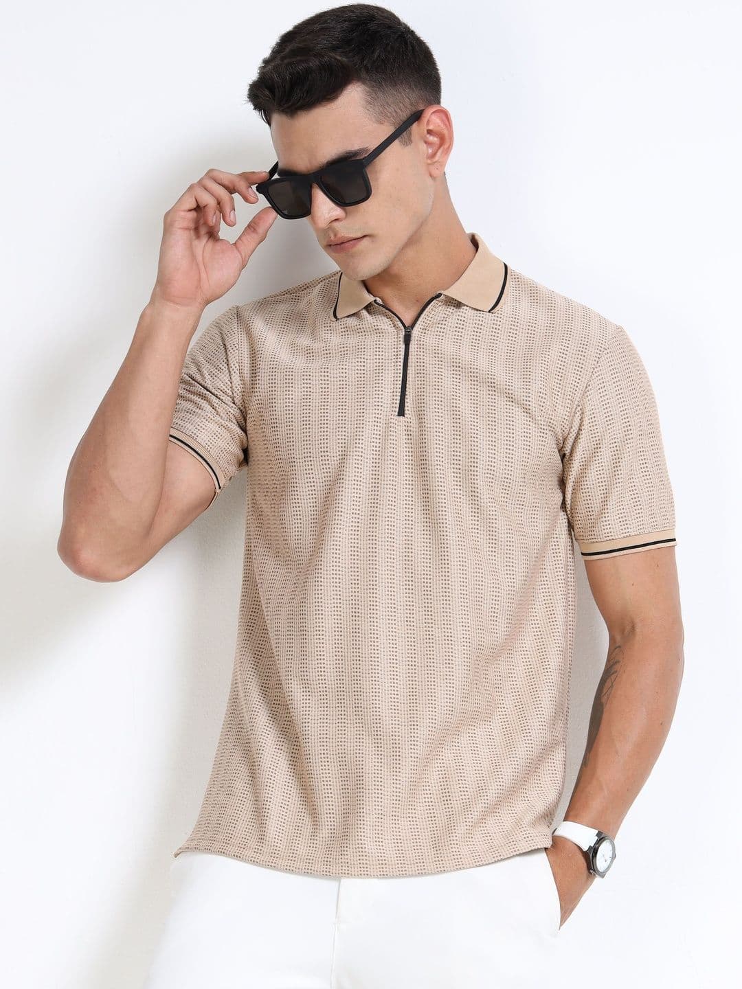 THE BEETEL HOUSE Men Polo Collar Short Sleeves T-shirt - view 1