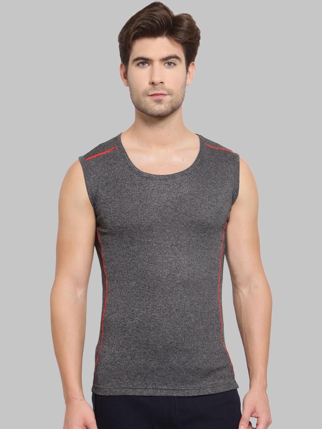 MACHO Pack Of 2 Assorted Super Combed Cotton Gym Vests - view 1