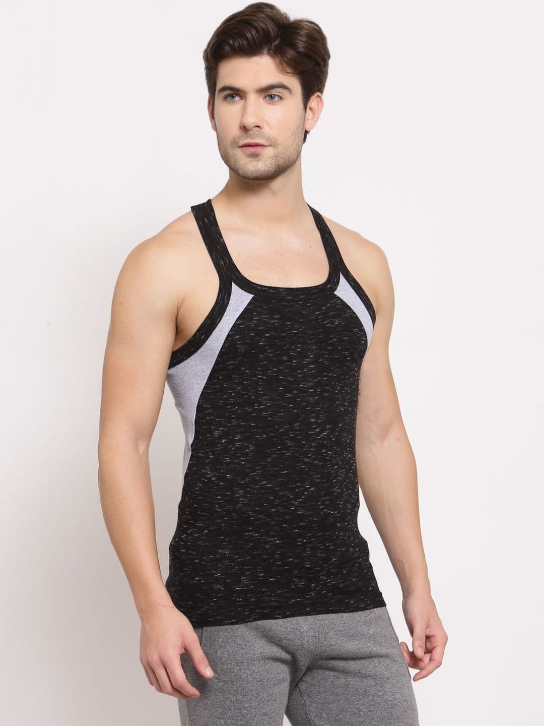 MACHO Pack Of 2 Super Combed Cotton Gym Vests - view 1