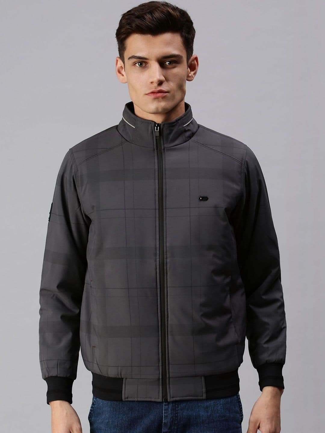 SHOWOFFFF Men Checked Lightweight Bomber Jacket - view 1