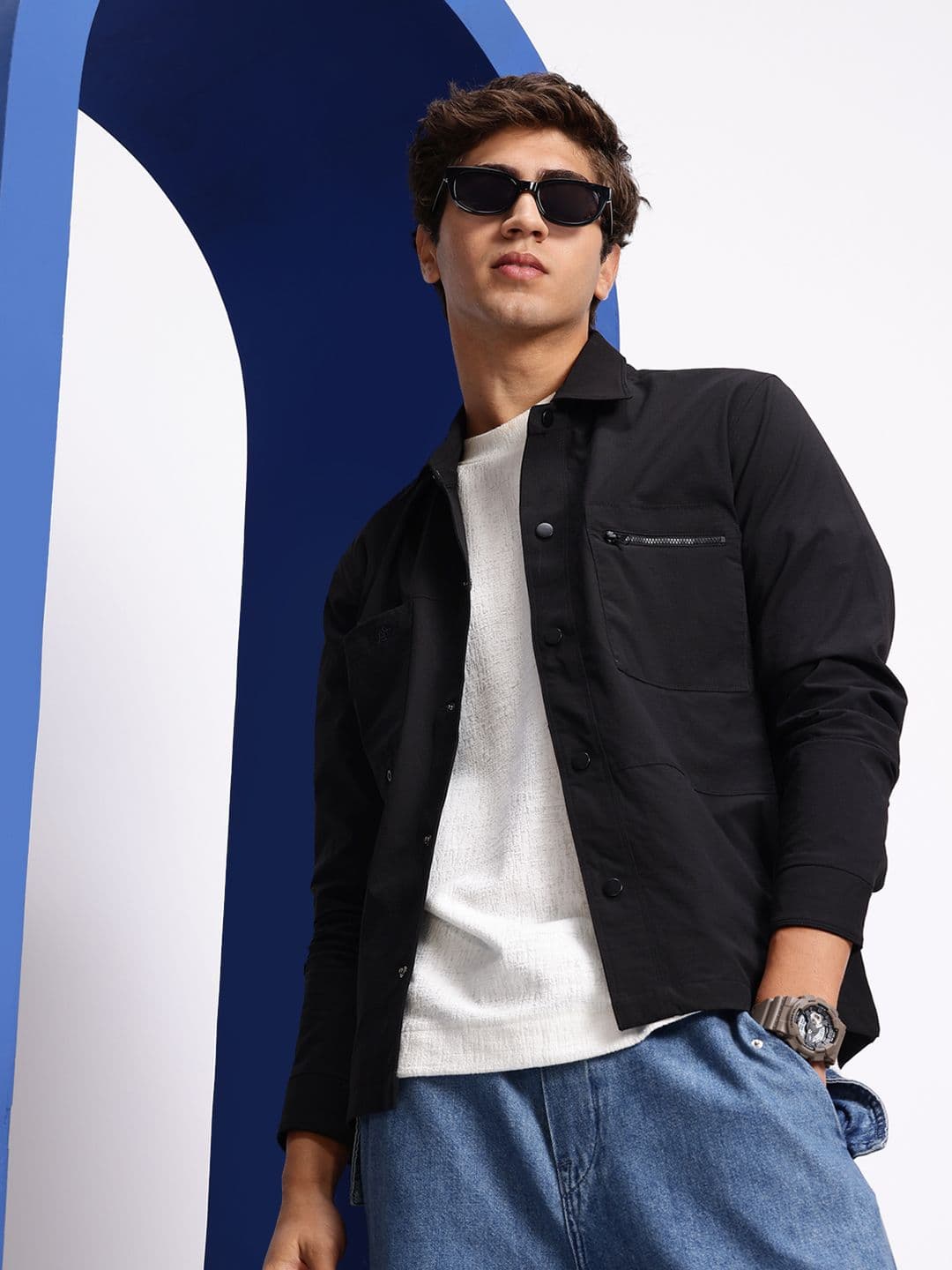 Aeropostale Spread Collar Tailored Jacket - view 1