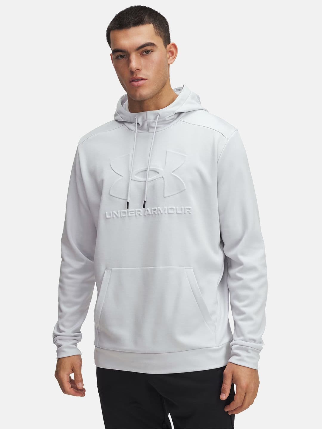 UNDER ARMOUR Brand Logo Puff Print Hooded Fleece Sweatshirt - view 1