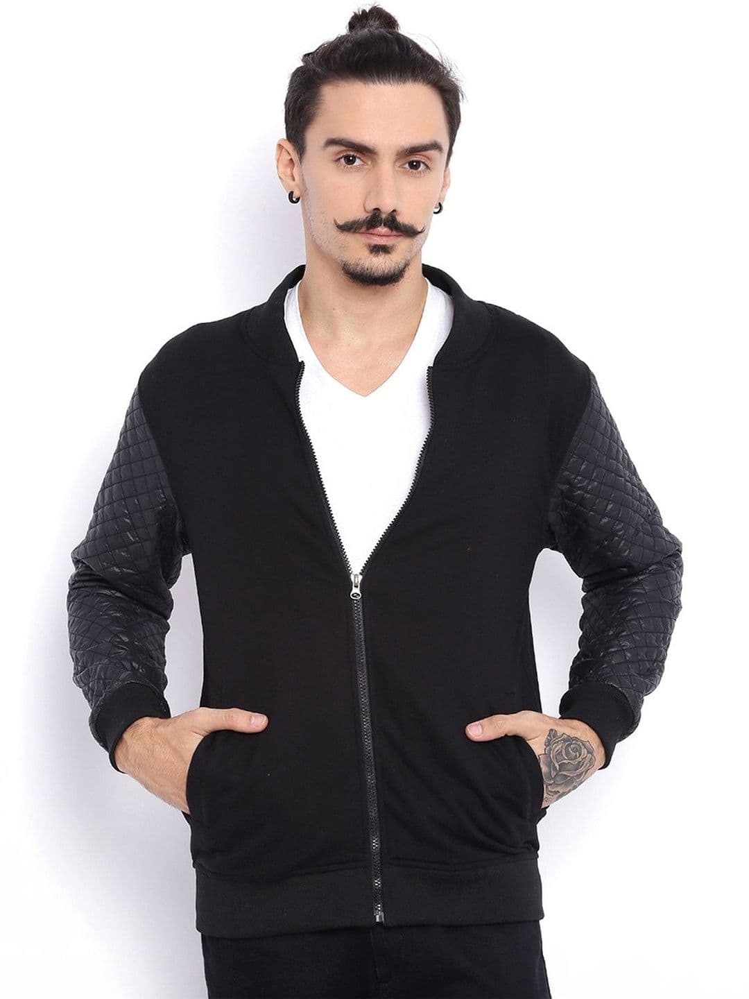 CAHOOT Men Colourblocked Lightweight Bomber Jacket - view 1