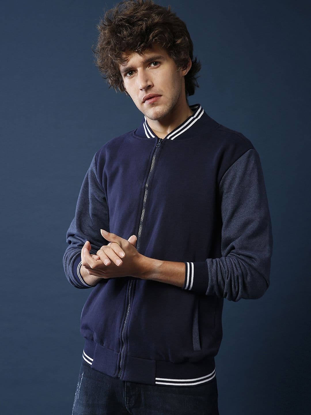 CAHOOT Men Colourblocked Lightweight Bomber Jacket - view 1