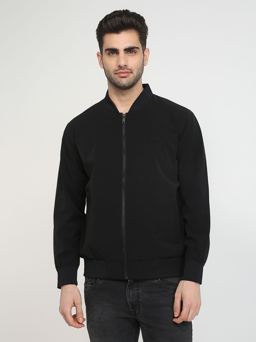 ColorPlus Stand Collar Bomber Jacket - view 1