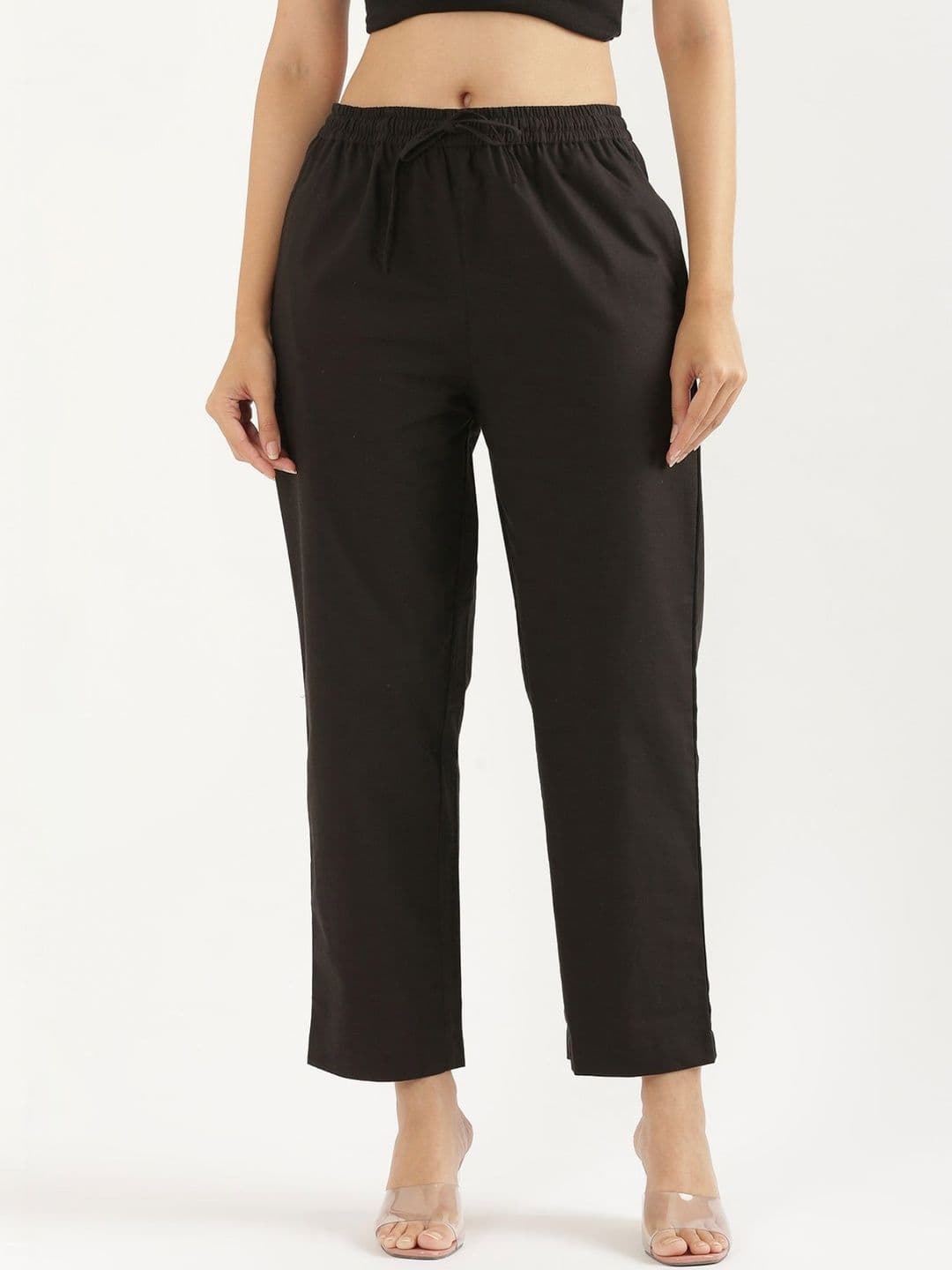 SAADAA Women Cotton Straight Pants - view 1