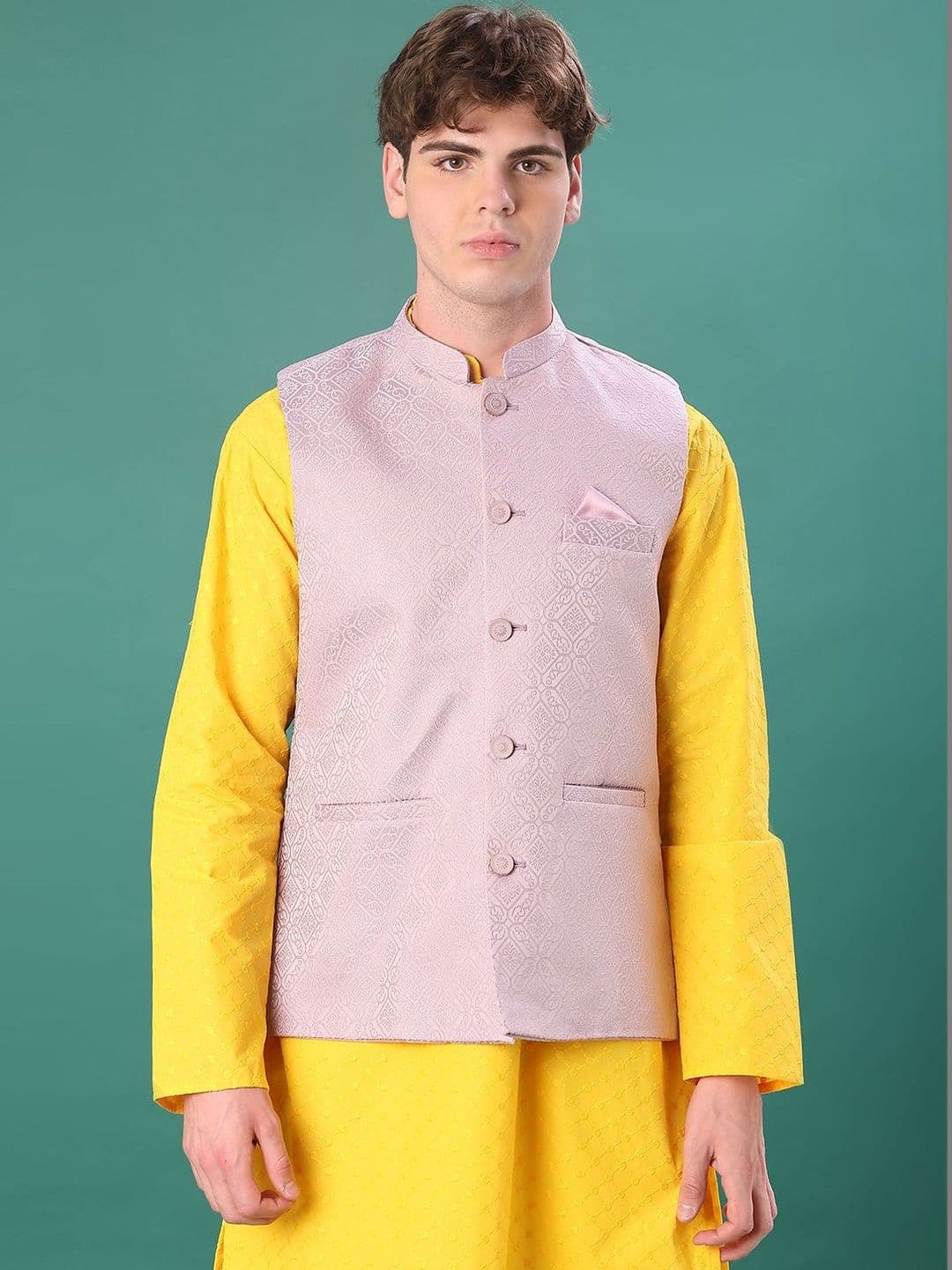 V-Mart Woven Nehru Jackets - view 1