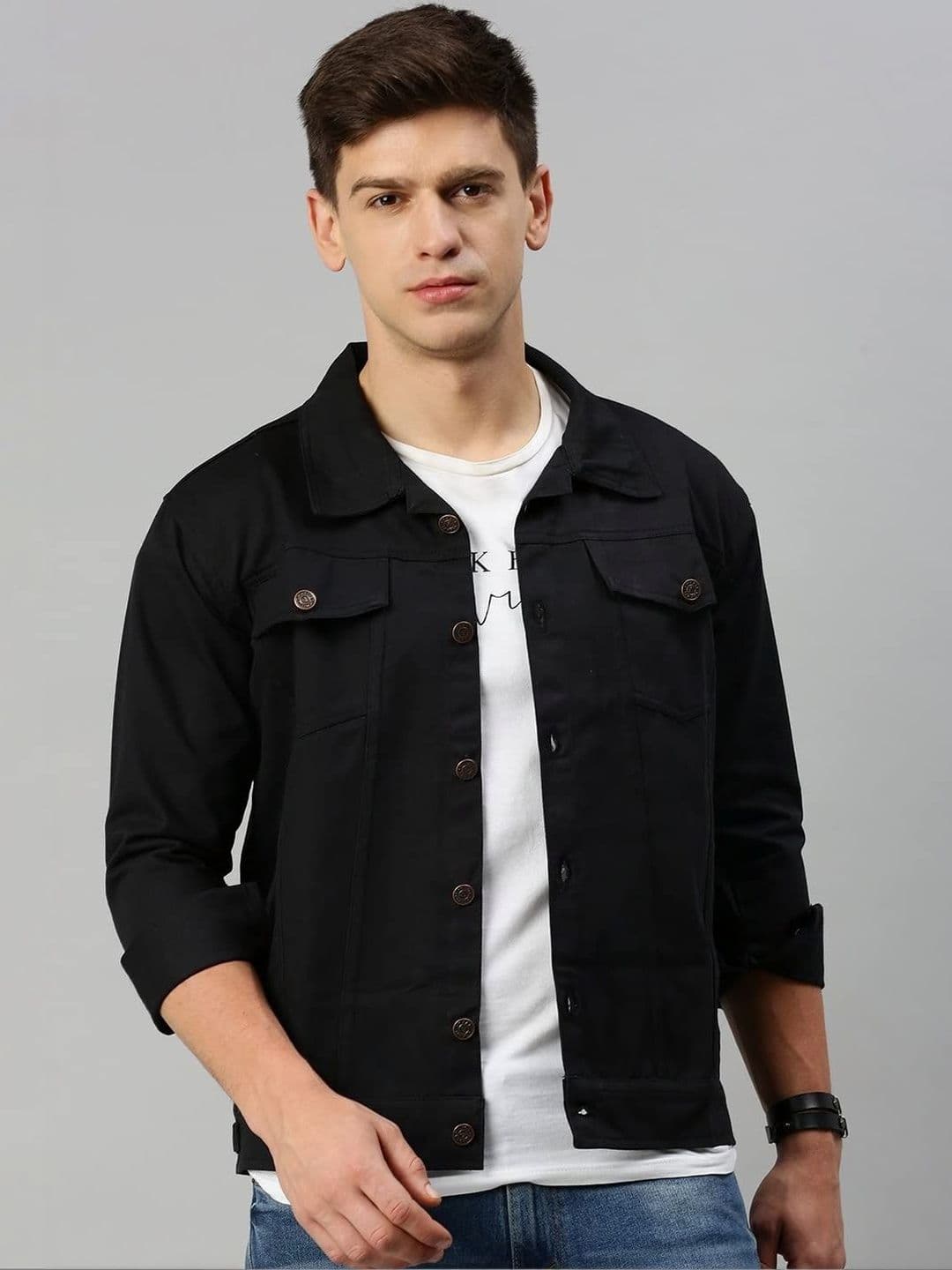 KASHIAN Men Denim Jacket - view 1