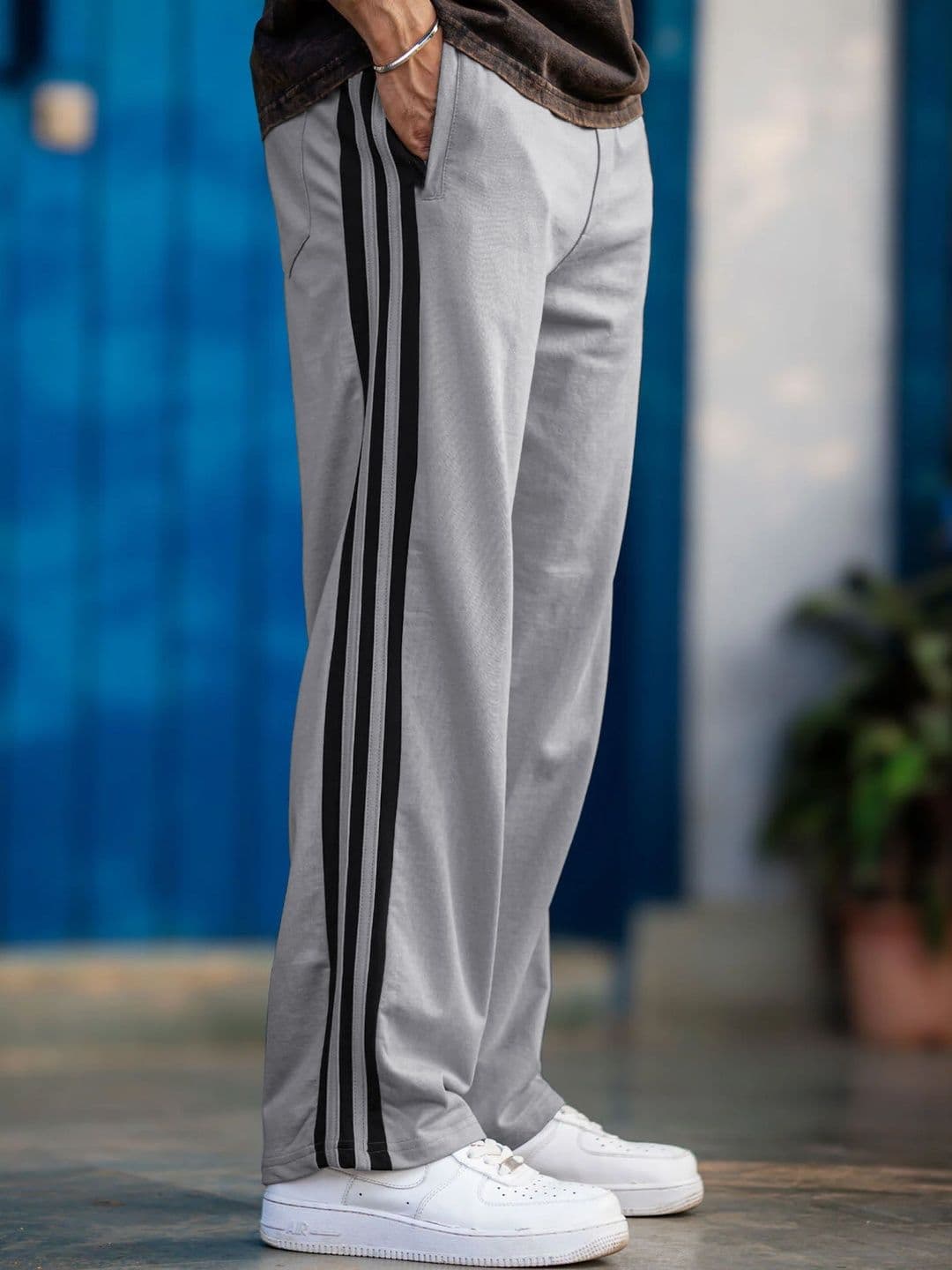 Urban Buccachi Men Side Striped Mid-Rise Flexi Waist Track Pants - view 1