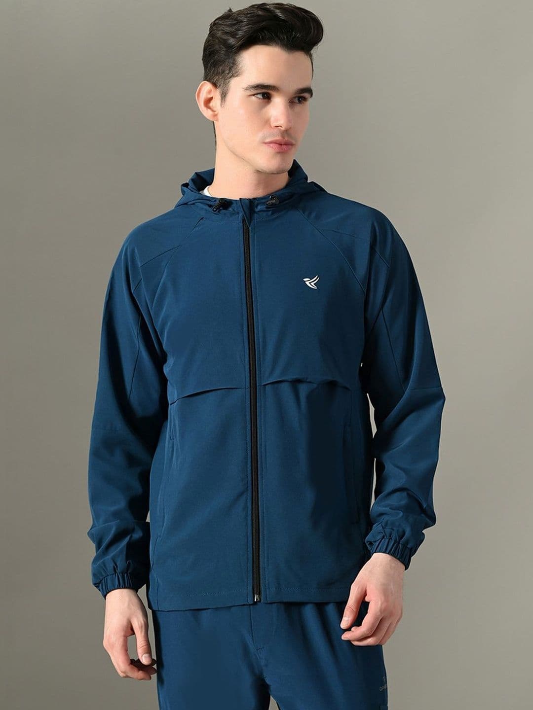 Dpassion Men Brand Logo Lightweight Sporty Jacket - view 1