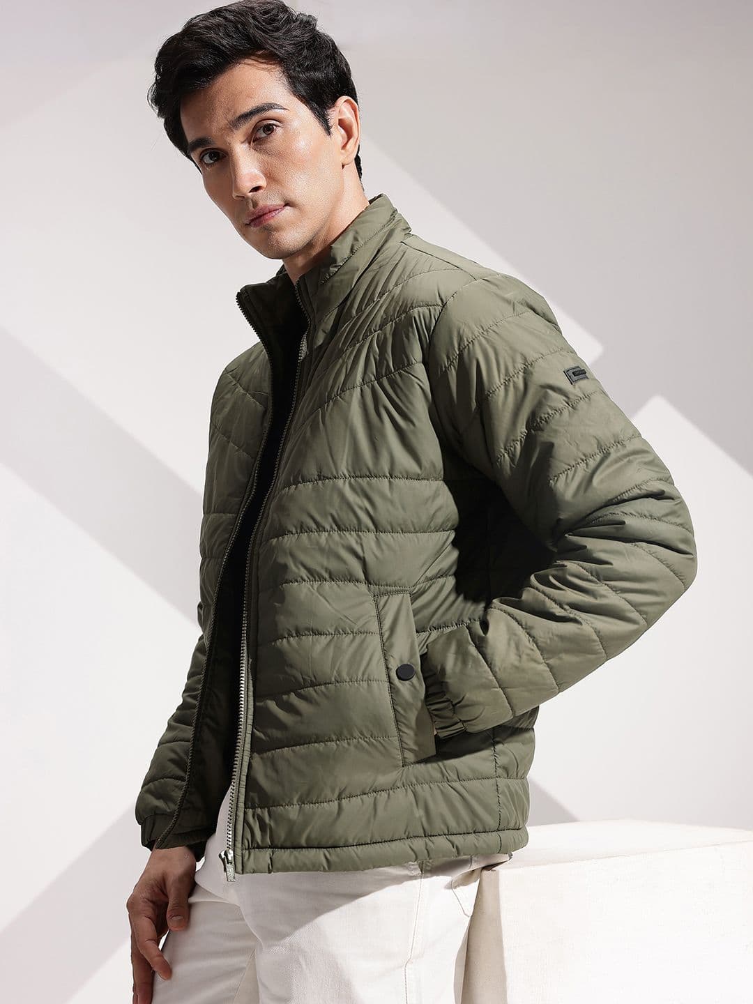 INVICTUS Mock Collar Padded Jacket - view 1