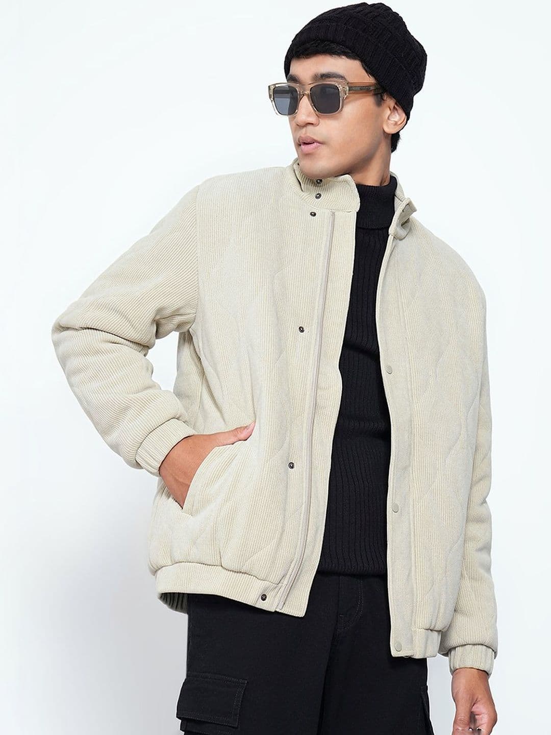 7 Alt by Pantaloons Men Colourblocked Lightweight Padded Jacket - view 1