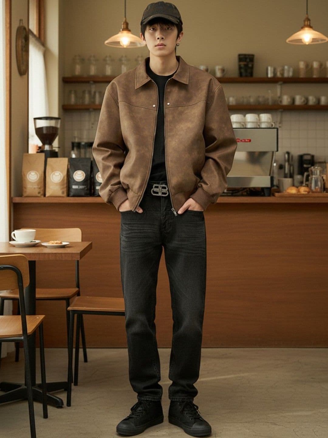 Mast & Harbour Men Woollen Bomber Jacket - view 1