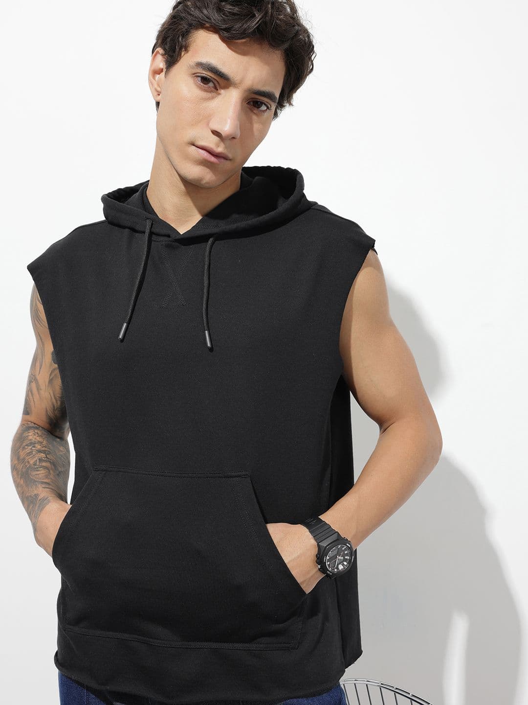 The Roadster Life Co. Hooded Sleeveless Sweatshirt - view 1