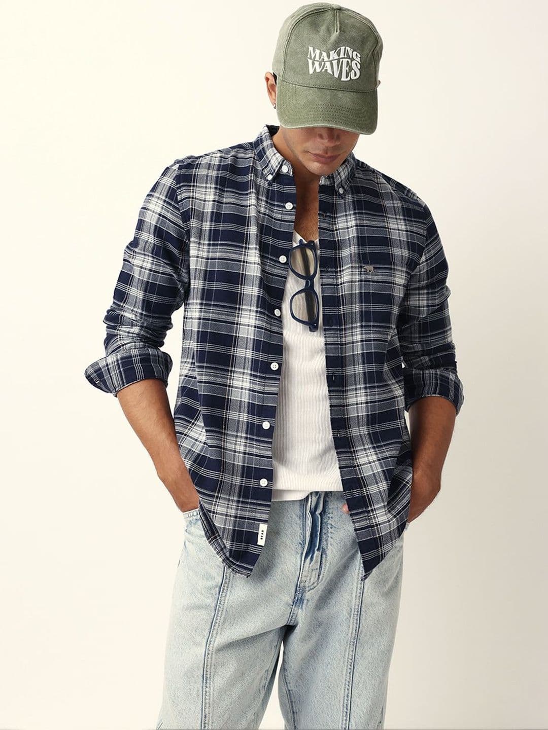 THE BEAR HOUSE Men Slim Fit Checked Casual Shirt - view 1