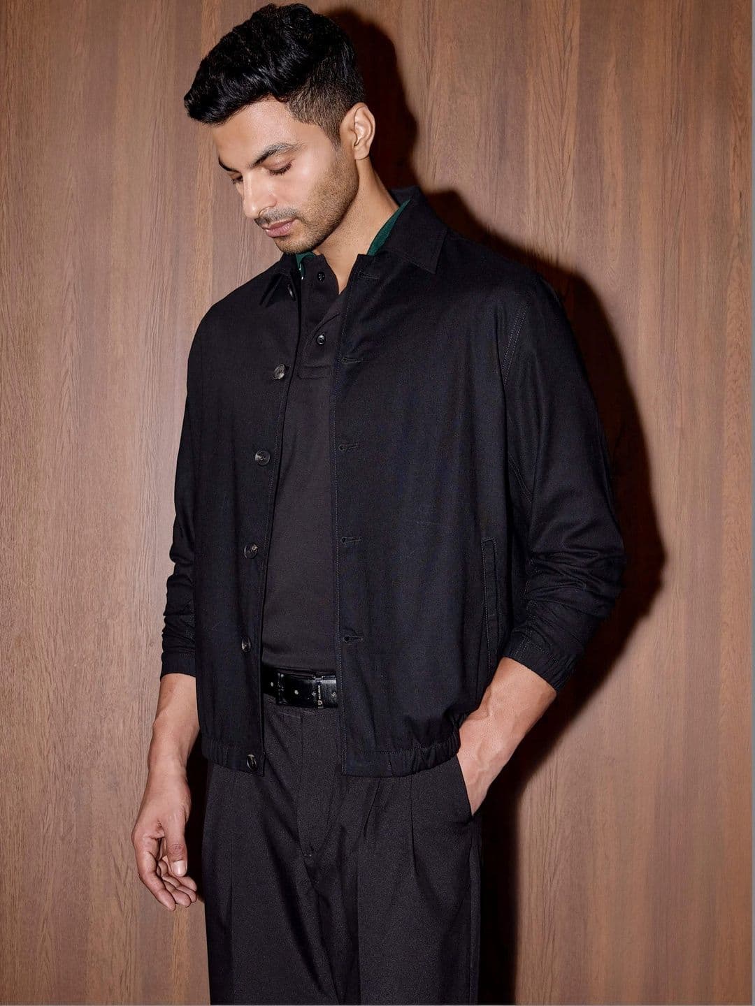 COVE AND LANE Spread Collar Bomber Jacket - view 1