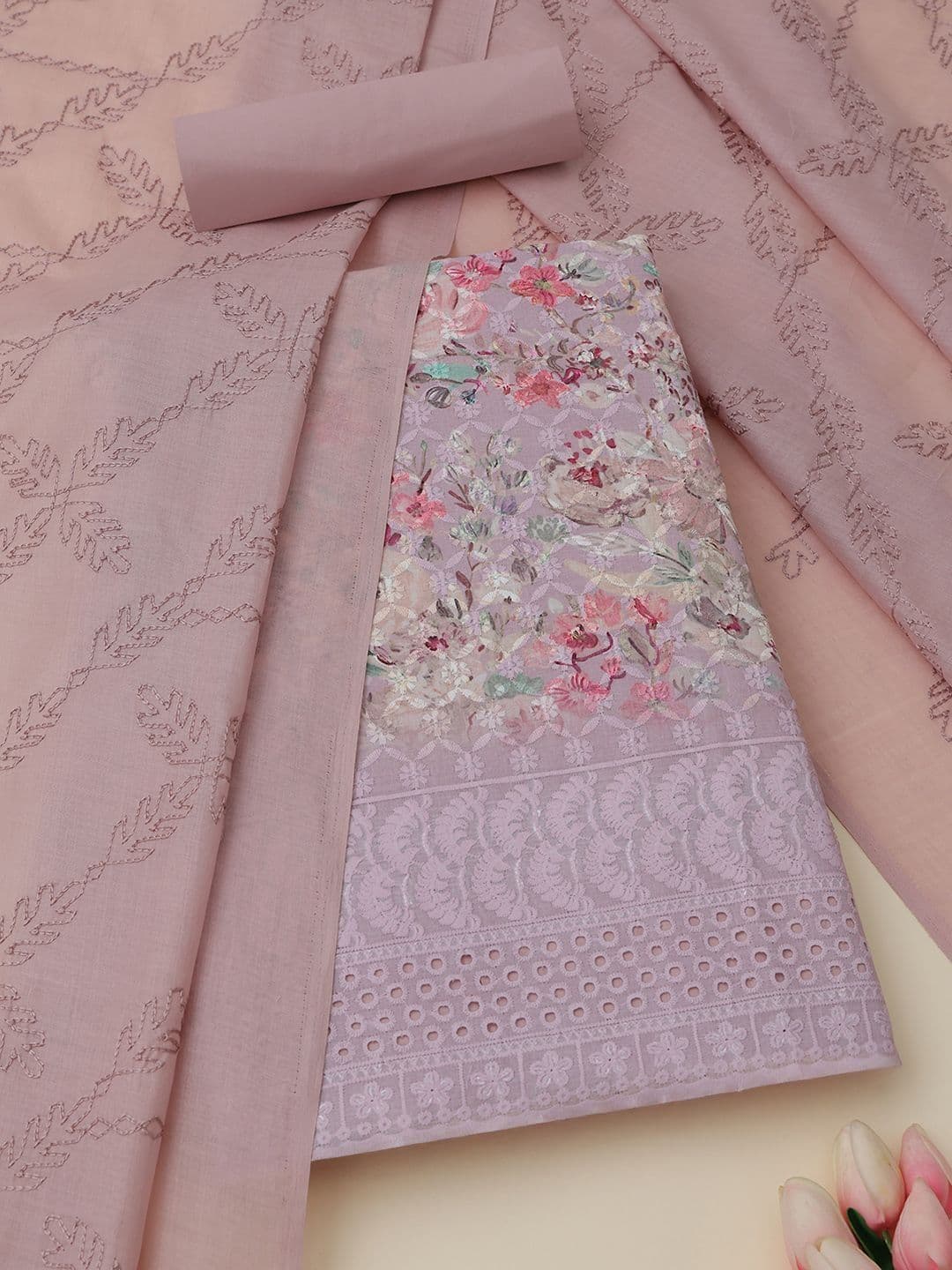 Soch Printed Unstitched Dress Material - view 1
