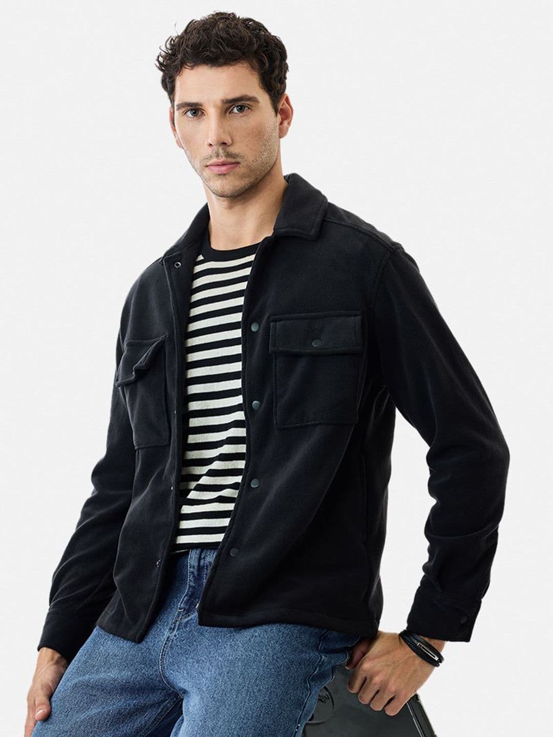 Snitch Black Solid Jacket - view 1