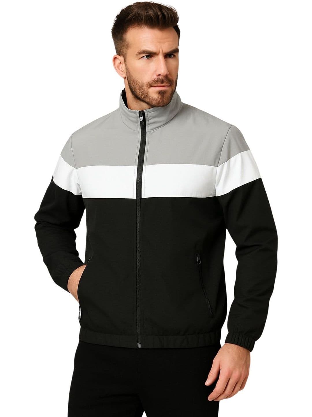 Zuhper Men Colourblocked Lightweight Sporty Jacket - view 1