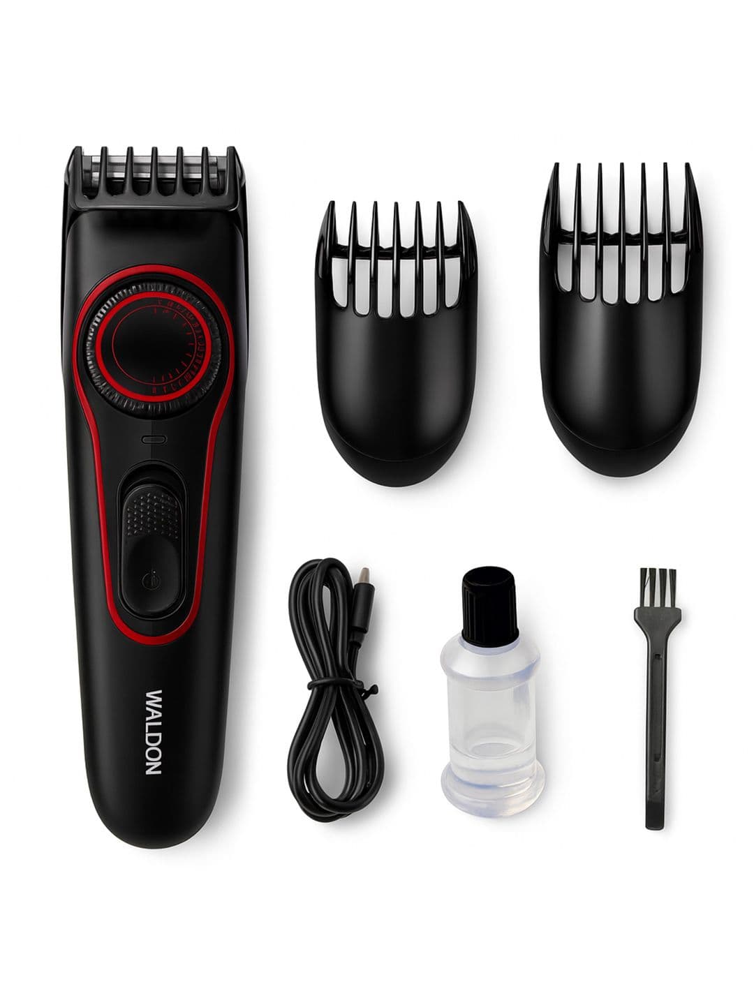 Waldon Men Black Corded & Cordless Stainless Steel Blade Beard Trimmer - view 1