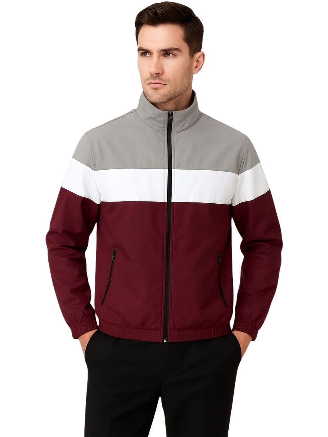 Zuhper Men Colourblocked Lightweight Sporty Jacket - view 1
