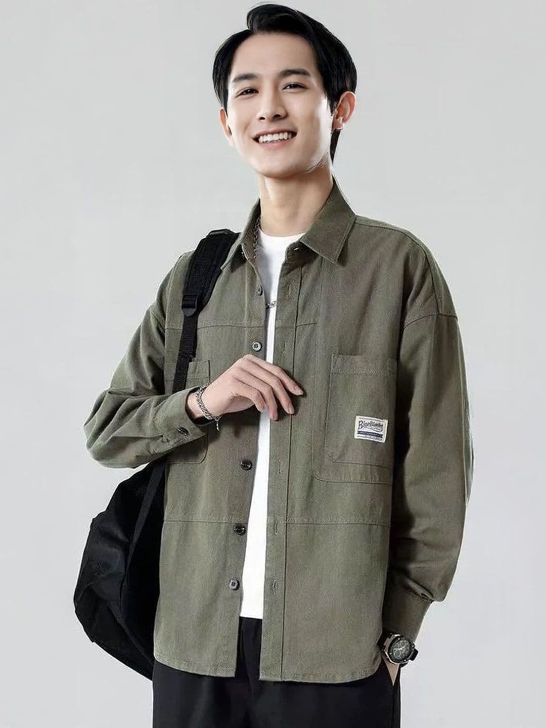 StyleCast Men Lightweight Denim Jacket - view 1