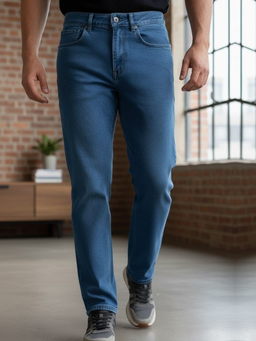 Rigo Men Comfort Regular Fit Mid-Rise Stretchable Jeans - view 1