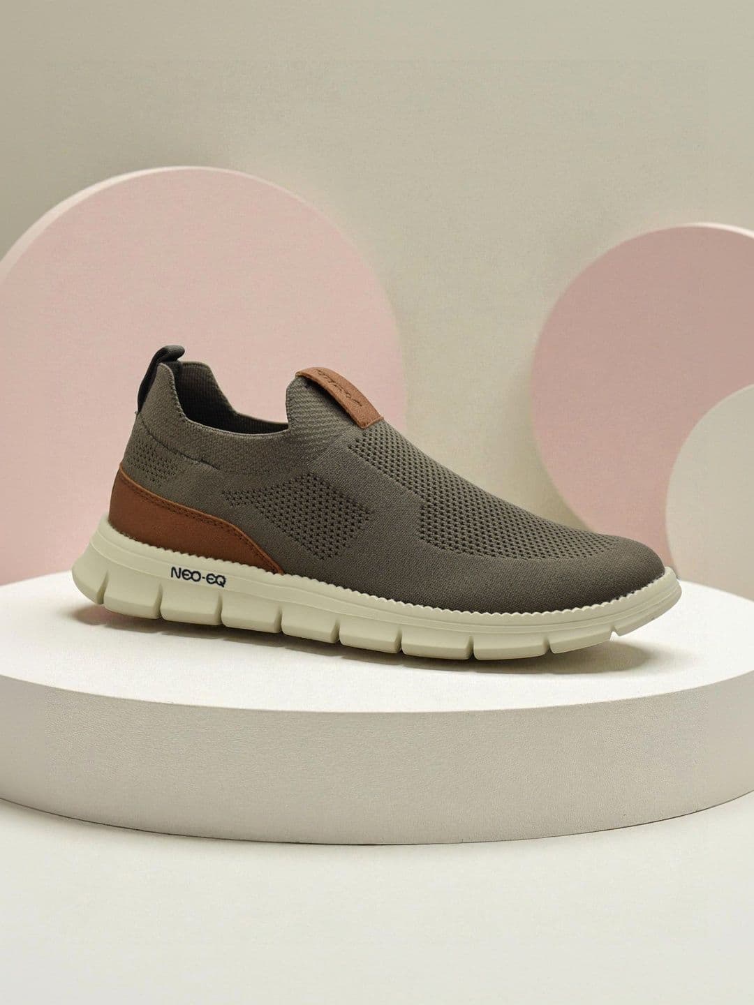 TRV Men Perforations Slip-On Sneakers - view 1