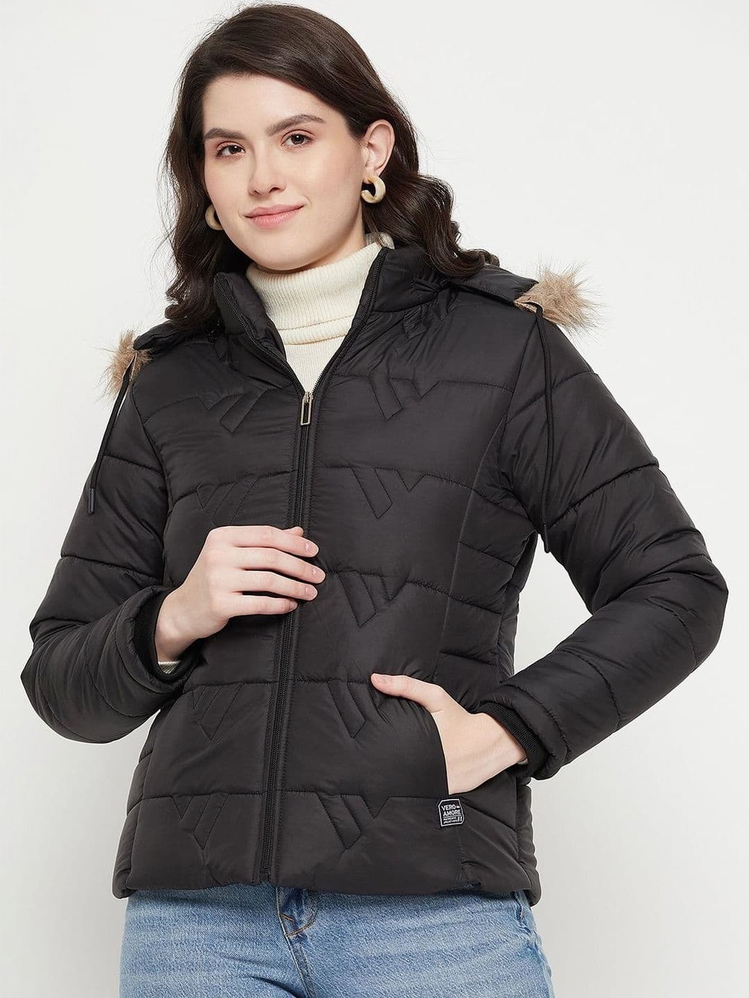 VERO MODERNO Women Lightweight Puffer Jacket - view 1