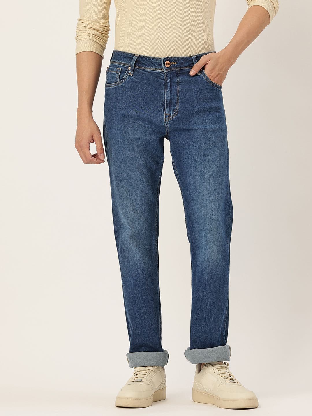 Integriti Men Light Fade Mid-Rise Stretchable Jeans - view 1