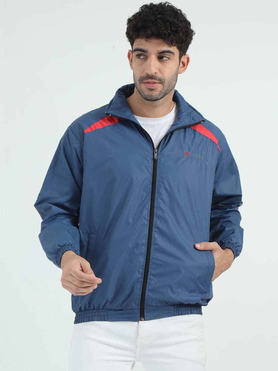 VROJASS Men Colourblocked Lightweight Sporty Jacket - view 1