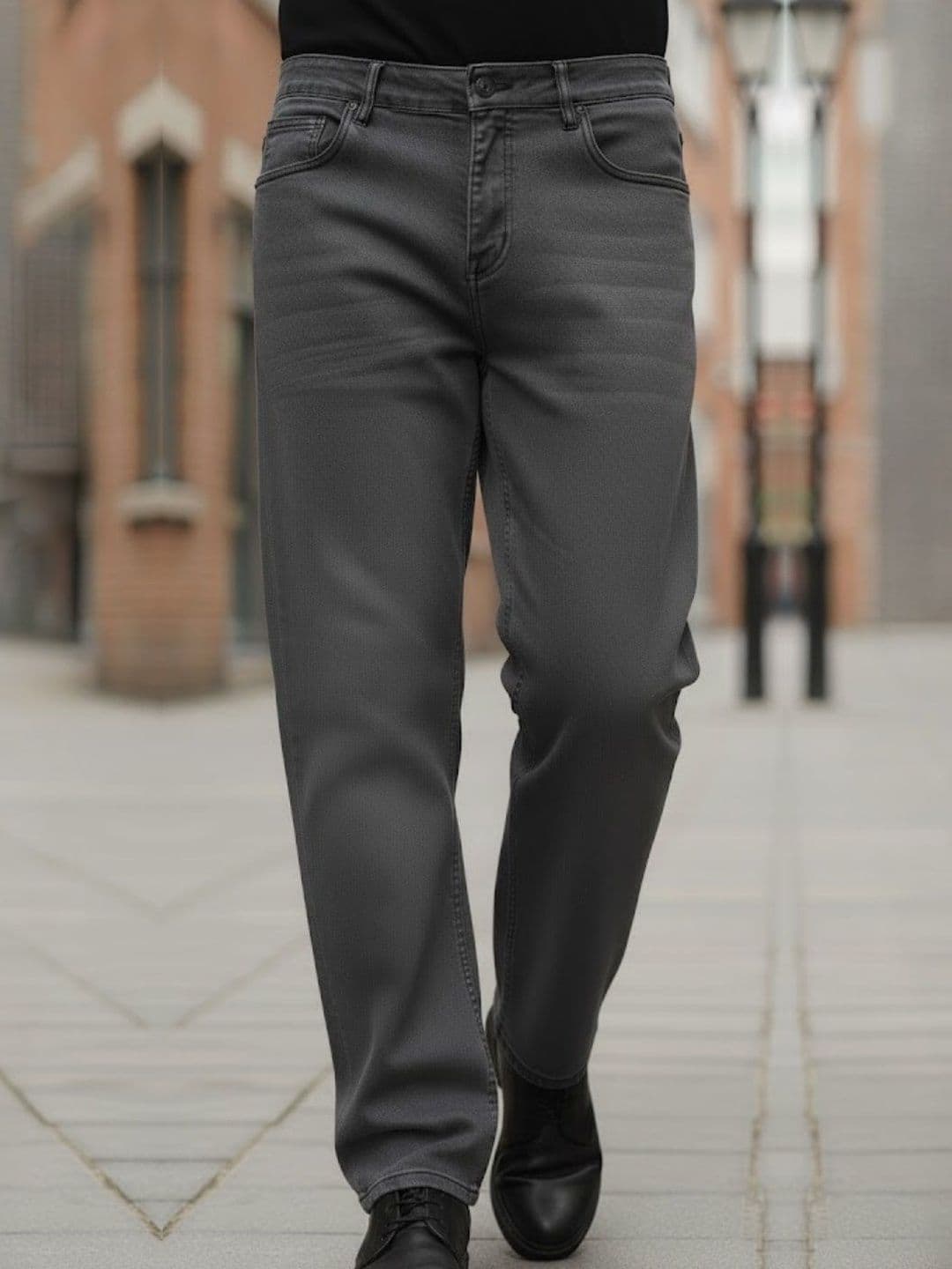 Rigo Men Comfort Straight Fit Mid-Rise Stretchable Jeans - view 1