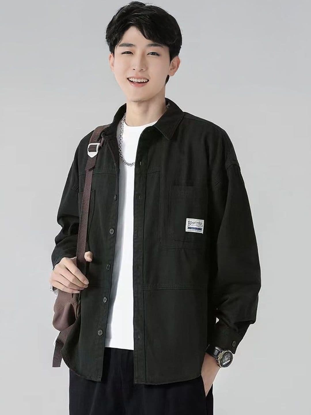 StyleCast Men Lightweight Denim Jacket - view 1