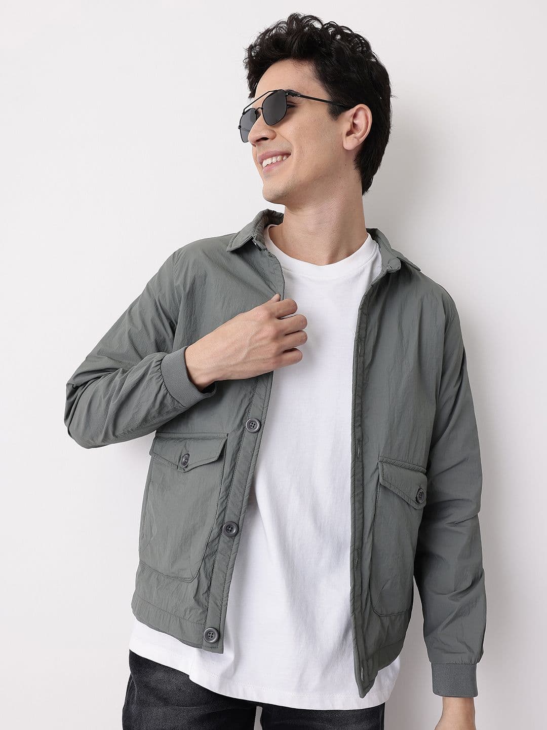 Mast & Harbour Spread Collar Bomber Jacket - view 1