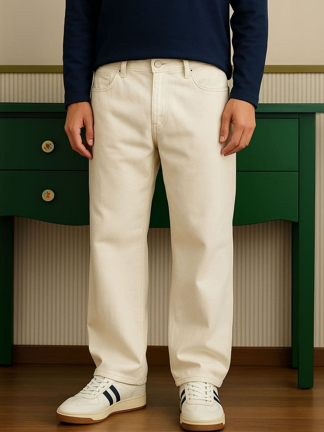 The Roadster Lifestyle Co Mid Rise Relaxed Fit Jeans - view 1